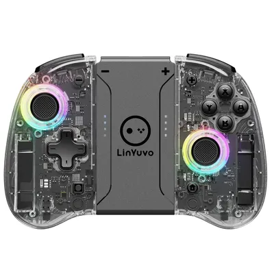 LinYuvo KS37B Meteor Light Joycons Wireless Controller for Switch/OLED with Programmable/Motion