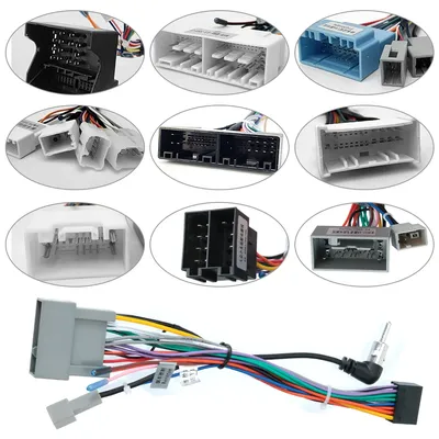 2Din Car Player Android Radio Stereo ISO Cable FIT for Suzuki Volkswagen Hyundai Kia Honda Toyota Nissan Mitsubish Ford Outlande