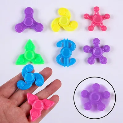 12/24PCS for Kids Boys Girls Random Mini Finger Gyro Toys Fidget Spinners Sensory Stress Toys Hand