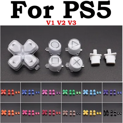 For PS5 Controller Replacement Dpad and ABXY Jelly Button Trigger Key Repair Parts For PS5 V1 V2 V3
