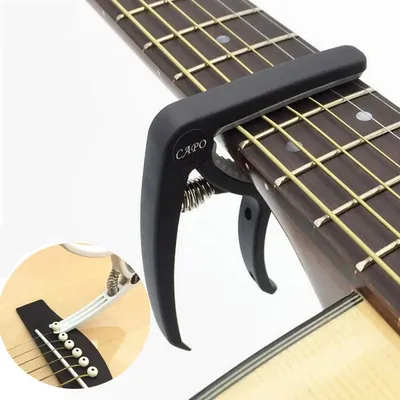 Plastic Guitar Capo for Acoustic Electric Guitars Classic Guitar Capo Ukulele Capo with Bridge Pin