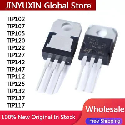 20PCS TIP102 TIP120 TIP122 TIP127 TIP142 TIP147 Transistor TIP142T TIP147T TIP105 TIP112 TIP125