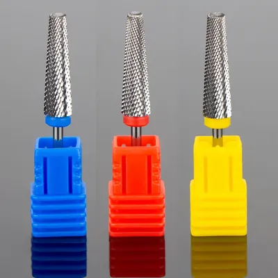 24MM Extra Long 5 in 1 Carbide TungstenNail Drill Bits For Nail Gel Remove Electric Manicure Machine