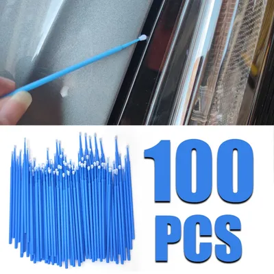 100pcs/lot Brushes Paint Touch-up Up Paint Micro Brush Tips Auto Mini Head Brush Car Parts Head Mini