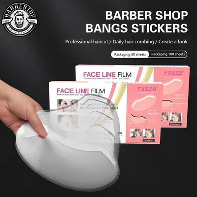 50/100Pcs Disposable Face Shields Barber Wash Face Makeup Shower Visors Masks for Hairspray Salon