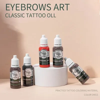 1pcs Microblading 15ml Practice Tattoo Pigment Ink Set for Achieving Long-Lasting Natural-Looking