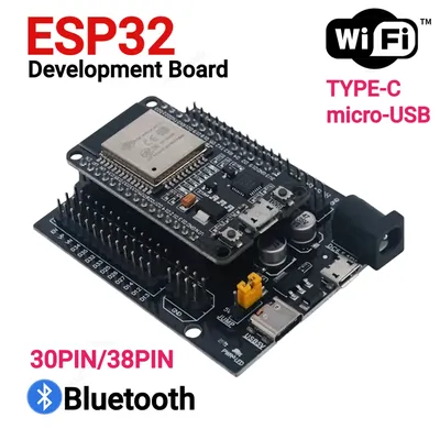 ESP32 Development Board TYPE-C CH340C WiFi+Bluetooth Ultra-Low Power Dual Core ESP32-DevKitC-32