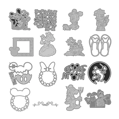 Disney Cartoon Metal Cutting Die is Suitable For DIY Photo Album Scrapbook 3D Creative Decoration