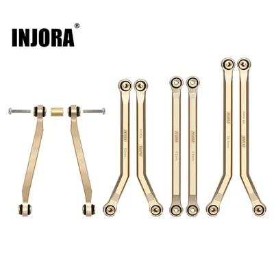 INJORA 37g Heavy Brass High Clearance Chassis 4 Links Set for 1/24 RC Crawler Car Axial SCX24 C10