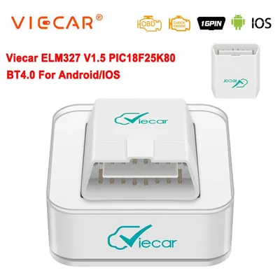 Viecar ELM327 V1.5 Bluetooth 4.0 OBD 2 OBD2 PIC18F25K80 ELM 327 V1 5 OBDII Car Diagnostic Scanner