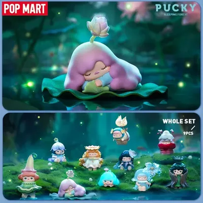 POP MART Pucky Sleeping Forest Series Blind Box Toys Mystery Box Mistery Caixa Action Figure