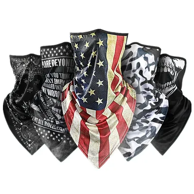 Summer Cold Ice Motorcycle Face Mask Men Skull Cap Balaclava Headwrap Bandana Face Shield Running