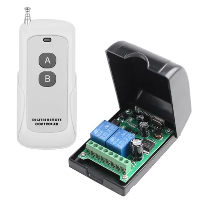 DC 12V-48V 433Mhz 200M RF Wireless Remote Control Switch Relay 2CH Multifunction Receiver Module