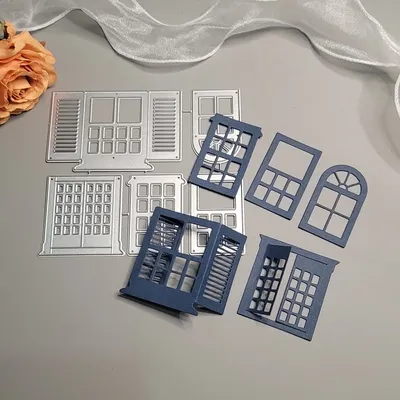 Cutting Dies Window Metal Stencil Mold Crafts Die Cut Scrapbook Embossing Decorative Album Cover DIY