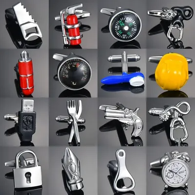 New Arrival Shirt Cufflinks for Mens Sandhour/Compass/Chess Cuff Links For Wedding Party Men Sleeve