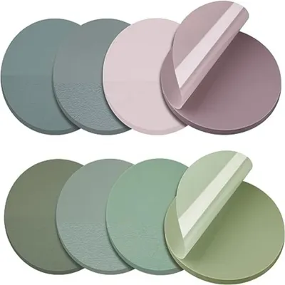 400pcs Morandi Sticky Notes, Clear Waterproof Round Translucent Sticky Labels, Sticky Tabs for