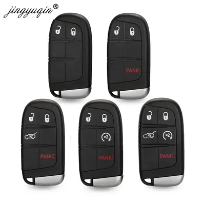 jinyuqin Car Smart Key Case Shell For Jeep Grand Cherokee Dodge Ram 1500 Journey Charger Dart