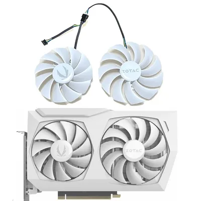 NEW 88MM/100MM RTX 3060 AMP White GPU Fan，For Zotac RTX 3060 Ti、RTX 3060 AMP White、RTX 3070 Twin