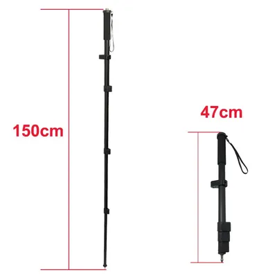 47 to 150cm Telescopic Centering Pole Portable RTK GPS Surveying Rod Aluminum Alloy Light Weight