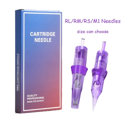 10Pcs/50pcs Disposable Tattoo Cartridge Needles Pro Round Liner Disposable Sterilized Safety Tattoo