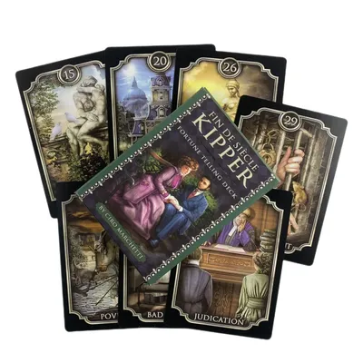 Fin De Siecle Kipper Oracle Cards Fortune Telling Divination Deck English Vision Edition Tarot Board
