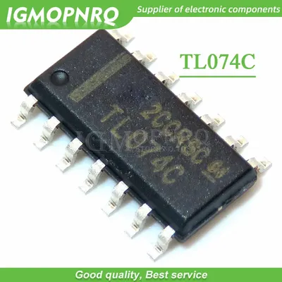 10pcs free shipping TL074C TL074CDR TL074 SOP-14 Operational Amplifiers - Op Amps Quad Low Noise