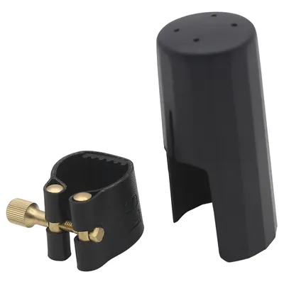 Alto Soprano Tenor Saxophone Clarinet Mouthpiece Ligature And Cap Sax Leather Buckle Clamp\Clip