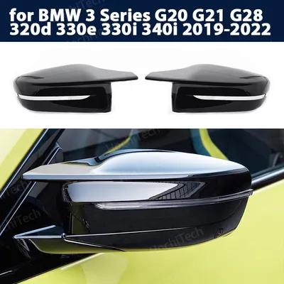 G30 G38 Bright Black Side Wing Rearview Mirror cover caps For BMW 3 4 5 7 Series G20 G21 G28 G22 G11 G12 M4 style LHD RHD