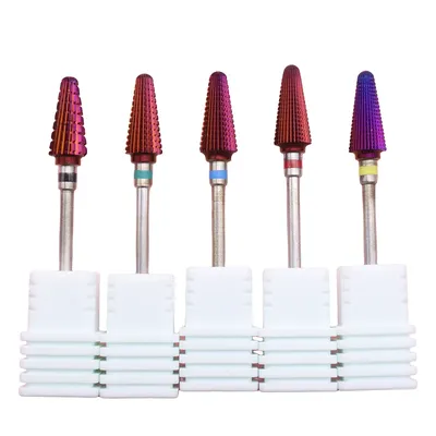 Purple Tornado Bit 3/32 Carbide Nail Drill Bits Milling Cutters For Manicure Remove Gel Electric
