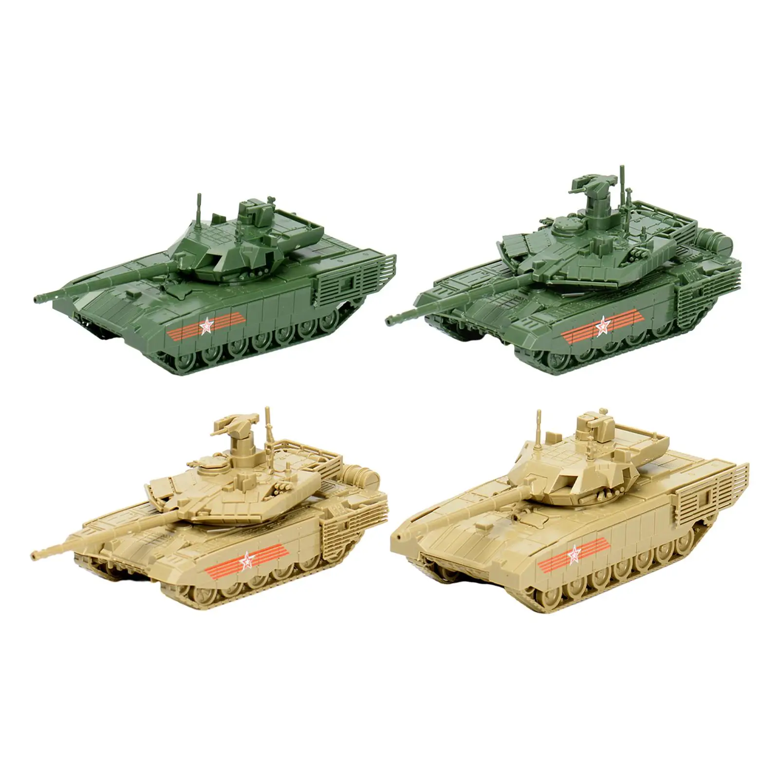1:72 Scale DIY Assemble Armored Vehicles Craft 4D Tank Model Miniature for Adults Display Collectibles Education Toy Gift