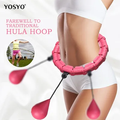 24 Sections Smart Sport Hoop Adjustable Thin Waist Massager Exercise Gym Circle Ring Fitness