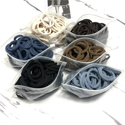 20/50PCS/Set Hair Bands for Women Girl Basic Hair Rubber Ties Ropes 4cm Simple Elastic Headband Hair