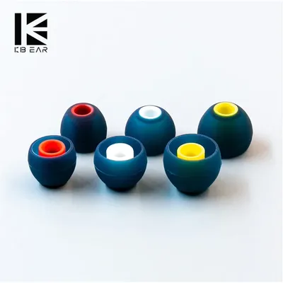 KBEAR 08 Silicone Upgraded Earphone Eartips Noise Isolating With S M L Size For KBEAR KZ Airpods