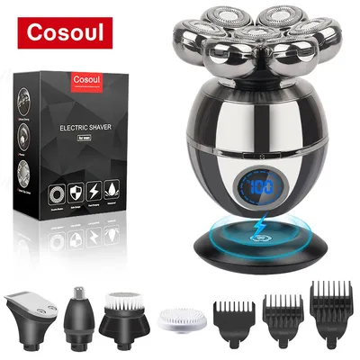 Shaver for Men Electric Shaver Bald Head Shaver 5 in 1 Hair Clipper for Bald Man Beard Trimmer