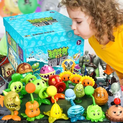 New Role PLANTS VS ZOMBIES 2 PVZ Toys Full Set Gift For Boys Box-packed Children's Dolls Action