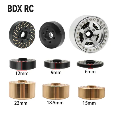 Brass Wheel Hex Hub Adapter for 1.9 2.2 Beadlock Wheel Rim RC Crawler Car Axial SCX10 Capra TRX4