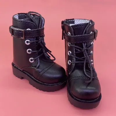 Tilda 7cm 1/4 BJD Doll Toy Shoes,Lovely Mini Cute Shoes Simulation Leather Boots for Dolls Minifee