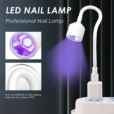 Mini Nail Dryer UV LED Nail Lamp Foldable USB Curing Lights Desk Lamp For Nail Gel Polish Quick Dry