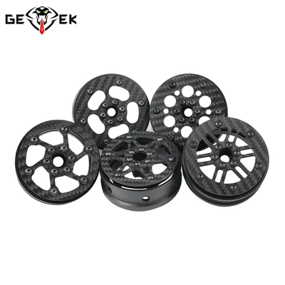 2.2 Inch Carbon Fiber RC Wheel Rims for 1/8 1/10 Rock Crawler LCG Cheater Rigs GSPEED V3 TGH Capra