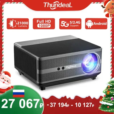 ThundeaL Full HD 1080P Projector TD98 WiFi LED 2K 4K Video Movie Beam TD98W Android Projector PK DLP