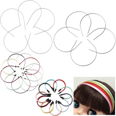 5Pcs New Mini Cute Doll Headband Doll Hair Decoration Materials Doll Head Band Parts DIY Doll