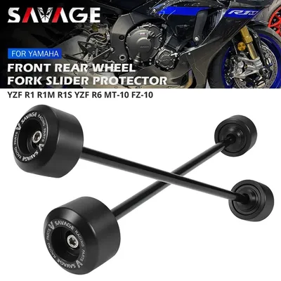 R1 Wheel Axle Fork Crash Sliders For YAMAHA MT10 FZ10 YZF R1M R1S R1 Motorcycle Protector Rear Front