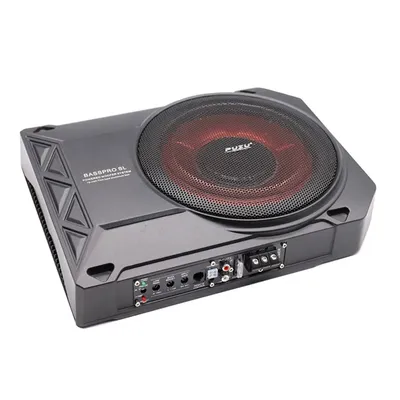 10“inch car seat active subwoofer with aluminum case big output power 600W PZ-SU1010