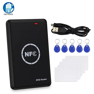 NFC Smart Card Reader Writer RFID Copier / Duplicator 125KHz 13.56MHz USB Programmer Key fobs Card