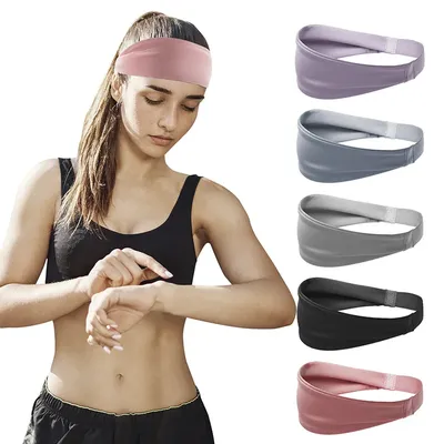 Sports Yoga Fitness Headband Women Men Stretch Sweatband Hair Band Elasticity Towel Headband