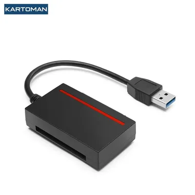 KARTOMAN CFast 2.0 Reader USB 3.0 to SATA Adapter CFast 2.0 Card and 2.5" HDD Hard Drive/Read Write