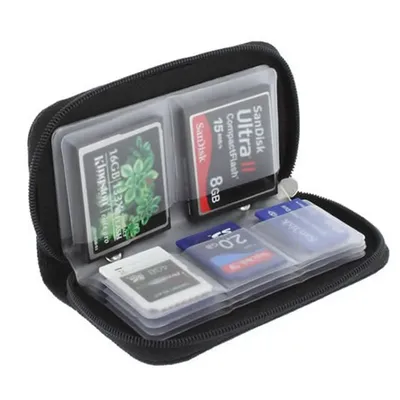 22 Slots Memory Card Bag CF/SD Card Holder Case Memory Card Storage Wallet Box for CF/SD/Micro