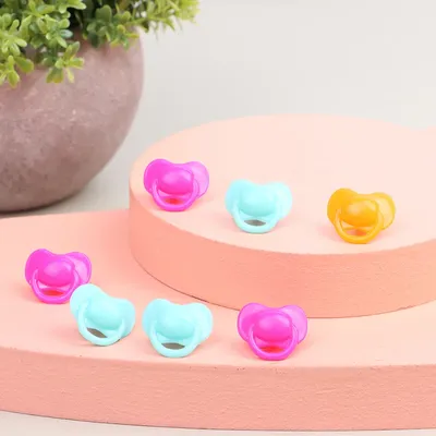 20Pcs Miniature Doll Pacifier Expression Pacifier Toy Accessories Plastic Toys Playhouse Toys