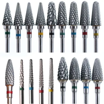 Carbide Nail Drill Bits Milling Cutter Nail File Electric Rotation Burrs Manicure Drill Machine Remove Dead Skin Accessories