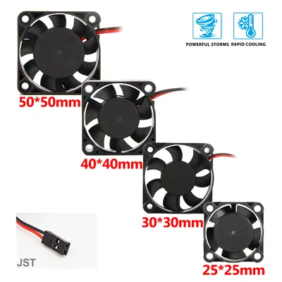 25/30/40/50mm RC Fan 5-12V DC Heat Sink High Wind Rapid Cooling Max 16380RPM 30/60/120/150A ESC